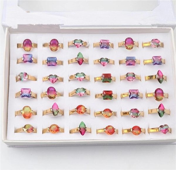 fashion stainless steel zircon rings for women colorful gold color love mix style wedding jewelry party gift whole7632886, Golden;silver
fashion stainless steel zircon rings for women colorful gold color love mix style wedding jewelry party gift whole7632886, Golden;silver