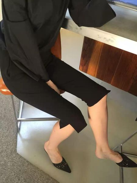 capris spring/summer nordic women midhigh waist casual pants knee side split pants, Black;white
capris spring/summer nordic women midhigh waist casual pants knee side split pants, Black;white