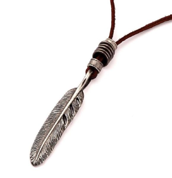 fashion mens leather choker necklace vintage eagle feather pendant brown cord adjusted 4080 cm punk rock micro men for gifts2482501, Silver
fashion mens leather choker necklace vintage eagle feather pendant brown cord adjusted 4080 cm punk rock micro men for gifts2482501, Silver