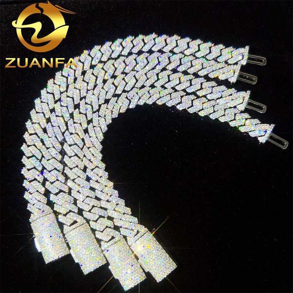 wholesale price pass diamond tester 10mm 925 sterling silver 2 row vvs moissanite cuban link bracelet
wholesale price pass diamond tester 10mm 925 sterling silver 2 row vvs moissanite cuban link bracelet