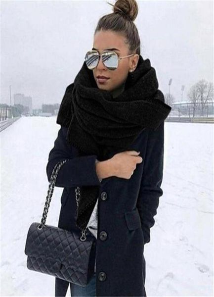 scarves fashion winter thick warm big scarf shawl women wraps vintage polar fleece windproof solid color wild 176cm3299848, Blue;gray
scarves fashion winter thick warm big scarf shawl women wraps vintage polar fleece windproof solid color wild 176cm3299848, Blue;gray