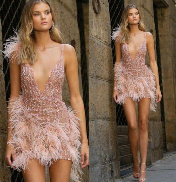 berta mini prom dresses sequined beads luxury feather deep v neck short evening dress chic homecoming dress party wear custom made6430171, Black
berta mini prom dresses sequined beads luxury feather deep v neck short evening dress chic homecoming dress party wear custom made6430171, Black