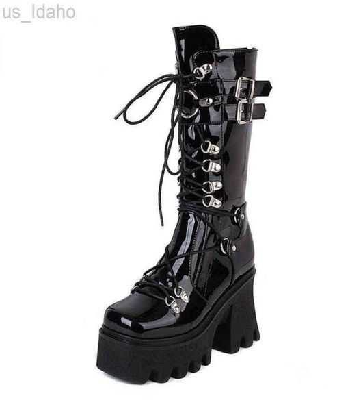 boots autumn winter women mid calf boots buckle strap outside footwear platform shoes punk goth woman demonia boots l2209201028408, Black
boots autumn winter women mid calf boots buckle strap outside footwear platform shoes punk goth woman demonia boots l2209201028408, Black