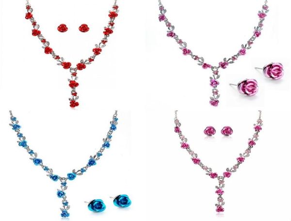 bridal jewelry highend simple fashion ladies strands pendant girls long rose chain necklaces with earrings for women 200 j22452080, Black
bridal jewelry highend simple fashion ladies strands pendant girls long rose chain necklaces with earrings for women 200 j22452080, Black
