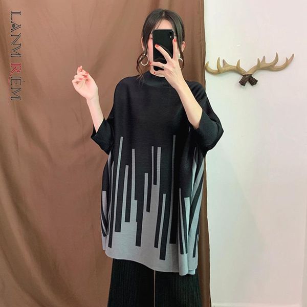 t-shirt lanmrem oneck black color block striped loose female fashion long sleeve pleated tshirt 2023 new women spring 2j515, White
t-shirt lanmrem oneck black color block striped loose female fashion long sleeve pleated tshirt 2023 new women spring 2j515, White