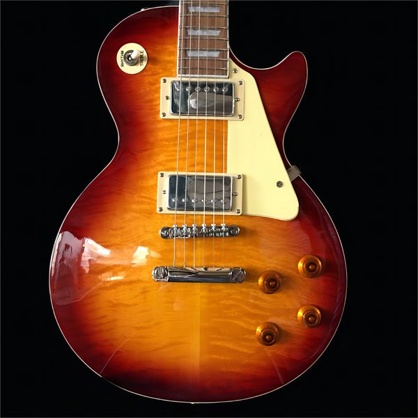 classic electric guitar mahogany with flame maple-guitar good sound quality new style, ing
classic electric guitar mahogany with flame maple-guitar good sound quality new style, ing