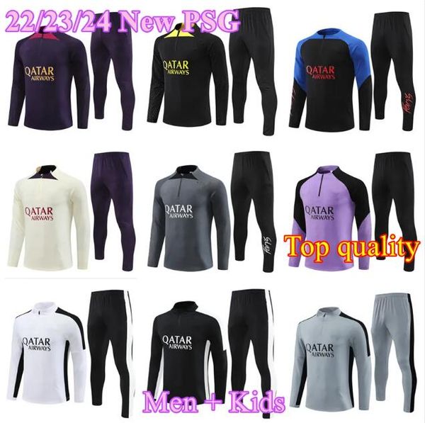 23/24 paris tracksuits trainingmbappe kit survetements 2023 2024 foot tuta jacket retro futbol soccer football men and kids uniform psgs cha, Black
23/24 paris tracksuits trainingmbappe kit survetements 2023 2024 foot tuta jacket retro futbol soccer football men and kids uniform psgs cha, Black