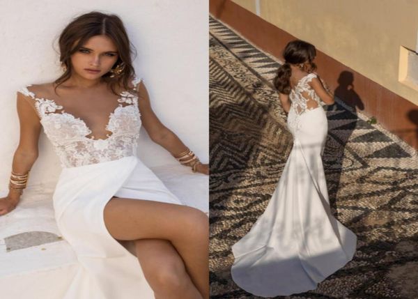 lian rokman 2019 wedding dresses with appliques illusion v neck mermaid bridal wedding gowns thigh slit beach satin wedding d4515837, White
lian rokman 2019 wedding dresses with appliques illusion v neck mermaid bridal wedding gowns thigh slit beach satin wedding d4515837, White