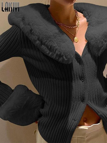 t-shirt winter women fur collar tshirts solid knitwear feather button up sweater tees shirt 2022 streetwear women's clothing, White
t-shirt winter women fur collar tshirts solid knitwear feather button up sweater tees shirt 2022 streetwear women's clothing, White