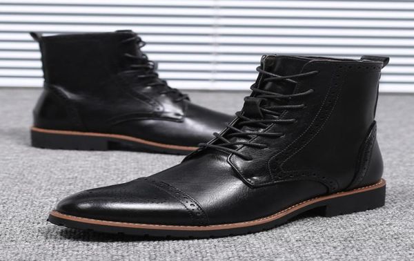 brogues ankle boots men leather boots men shoesmale chukka boots men shoes zapatos de hombre erkek bot buty meskie sepatu pria ch8676879, Black
brogues ankle boots men leather boots men shoesmale chukka boots men shoes zapatos de hombre erkek bot buty meskie sepatu pria ch8676879, Black