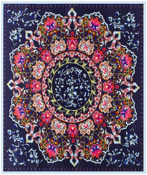 100 silk scarf women fashion spain floral neckerchief square scarves beach foulard female bandana office lady accessory 100cm1007830317, Blue;gray
100 silk scarf women fashion spain floral neckerchief square scarves beach foulard female bandana office lady accessory 100cm1007830317, Blue;gray