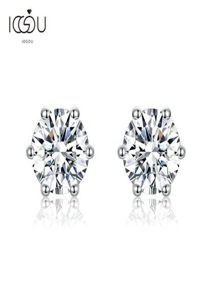 iogou six claws round cut stud earrings for women solid 925 sterling silver round lady earrings sona diamond earrings jewelry 21062648536, Golden;silver 
iogou six claws round cut stud earrings for women solid 925 sterling silver round lady earrings sona diamond earrings jewelry 21062648536, Golden;silver