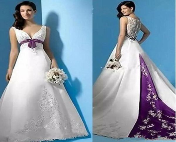 white and purple vintage wedding dresses 2019 halter backless lace beaded embroidery stain sweep train country bridal wedding gown3519461
white and purple vintage wedding dresses 2019 halter backless lace beaded embroidery stain sweep train country bridal wedding gown3519461