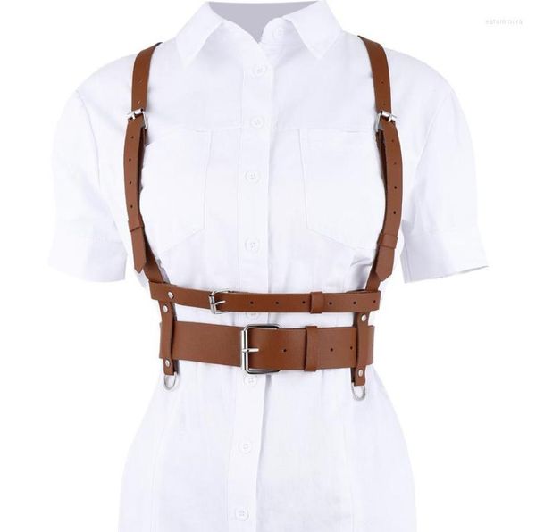 belts 2022 fashion punk faux leather harness body waist belt for women handmade straps suspender4515344, Black;brown
belts 2022 fashion punk faux leather harness body waist belt for women handmade straps suspender4515344, Black;brown