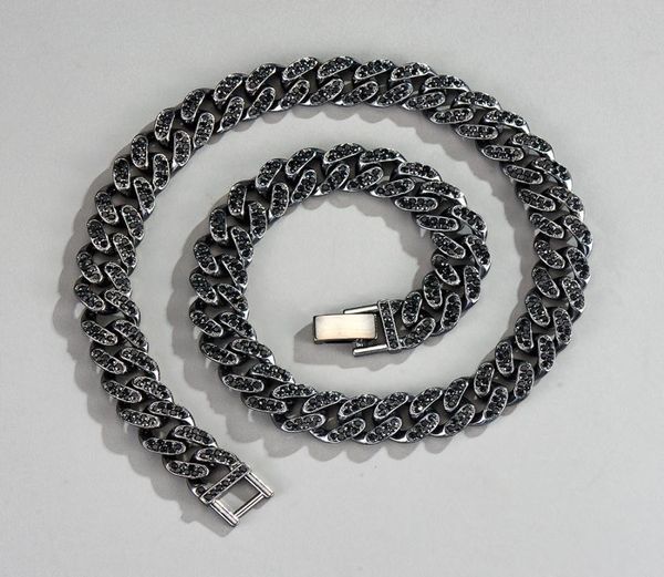 new fashion hip hop tennis cuban necklace jewelry bling liced out black rhinestone alloy bold cuban chain hiphop bracelet anklet s9958415
new fashion hip hop tennis cuban necklace jewelry bling liced out black rhinestone alloy bold cuban chain hiphop bracelet anklet s9958415