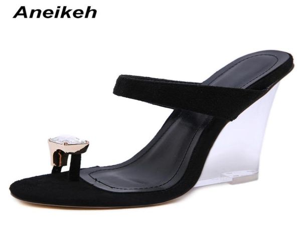 aneikeh shoes woman sandals pvc crystal wedges heel transparent women clear high heels summer sandals pumps shoes size 41 y209512324, Black
aneikeh shoes woman sandals pvc crystal wedges heel transparent women clear high heels summer sandals pumps shoes size 41 y209512324, Black