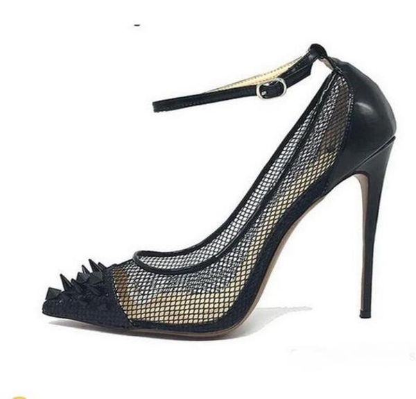 fashion women shoes black gauze high heels rivets ankle strap wedding party shoes highheeled pumps 12cm10cm8cm studded spi4543875
fashion women shoes black gauze high heels rivets ankle strap wedding party shoes highheeled pumps 12cm10cm8cm studded spi4543875