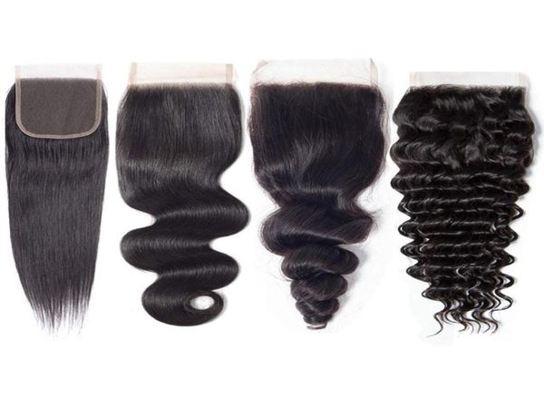 4x4 lace closure virgin brazilian human hair middle three part closure straight body loose deep wave curly natural color 8189569883, Black
4x4 lace closure virgin brazilian human hair middle three part closure straight body loose deep wave curly natural color 8189569883, Black