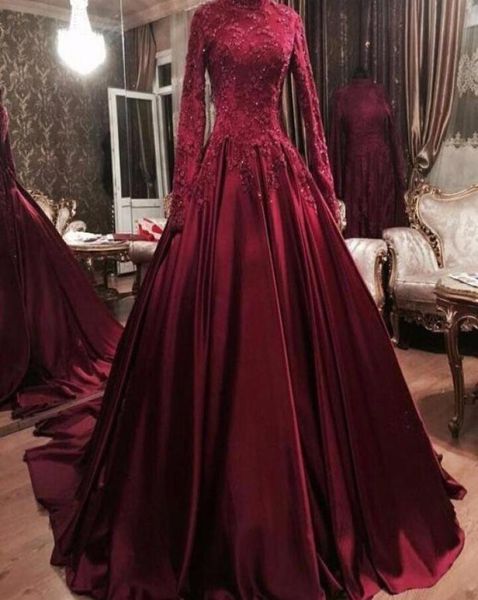 burgundy satin long sleeves high neck muslim arabic prom dresses 2021 lace applique beaded formal evening gowns vestidos de fiesta1561841, Black
burgundy satin long sleeves high neck muslim arabic prom dresses 2021 lace applique beaded formal evening gowns vestidos de fiesta1561841, Black