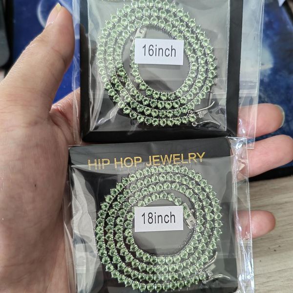 necklaces 3mm applegreen cz iced out aaa cubic zirconia brass setting tennis chain necklace bc121, Silver
necklaces 3mm applegreen cz iced out aaa cubic zirconia brass setting tennis chain necklace bc121, Silver