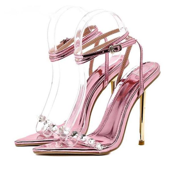 sandals new crystal women metal high heels ankle buckle strap gladiator ladies pumps stiletto nightclub party shoes 230511, Black
sandals new crystal women metal high heels ankle buckle strap gladiator ladies pumps stiletto nightclub party shoes 230511, Black