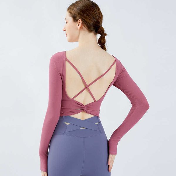 net red yoga suit with breast pad spring and autumn women's long sleeve professional high-end sports running suit beautiful back fitnes, Gray
net red yoga suit with breast pad spring and autumn women's long sleeve professional high-end sports running suit beautiful back fitnes, Gray