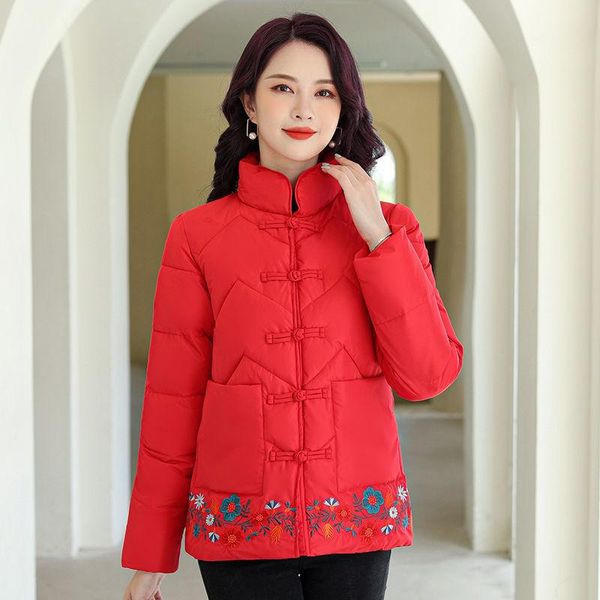 leather parkas women 2021 winter new middleaged embroidered retro chinese style thickened coat winter clothes women, Black
leather parkas women 2021 winter new middleaged embroidered retro chinese style thickened coat winter clothes women, Black