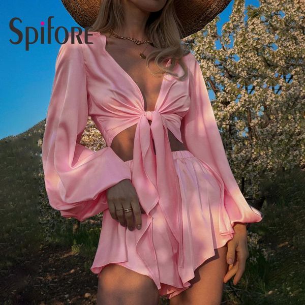 dress spifore lantern sleeve elegant women matching outfits pink v neck shirts casual high waist mini shorts two piece set femme, White
dress spifore lantern sleeve elegant women matching outfits pink v neck shirts casual high waist mini shorts two piece set femme, White