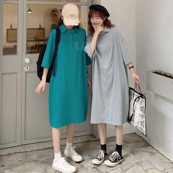 polos women polo dress cotton plus size clothes for lady summer 2023solid korean casual loose short sleeve long tshirt dress new, White
polos women polo dress cotton plus size clothes for lady summer 2023solid korean casual loose short sleeve long tshirt dress new, White