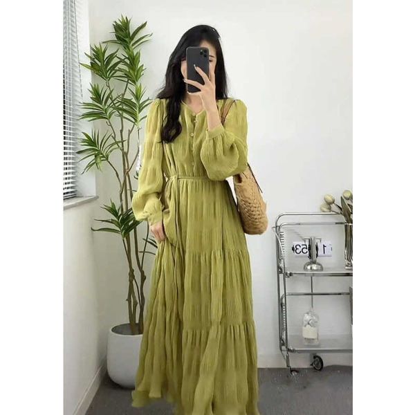 spring pleated v-neck slim versatile dress mid length knee french style sweet and simple long dress, Black;gray
spring pleated v-neck slim versatile dress mid length knee french style sweet and simple long dress, Black;gray