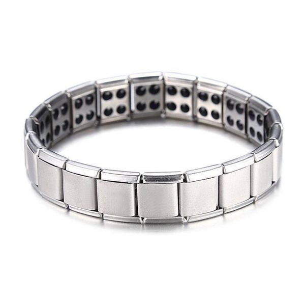 energy magnetic health bracelet for women men health style plated silver stainless steel bracelets gifts fashion jewelry 7697350, Black
energy magnetic health bracelet for women men health style plated silver stainless steel bracelets gifts fashion jewelry 7697350, Black