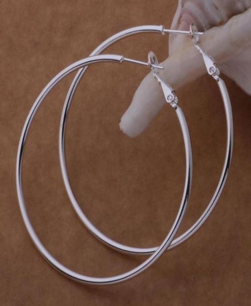 925 sterling silver hoop earrings large diameter 58cm fashion party jewelry pretty cute christmas gift 5381084, Golden;silver
925 sterling silver hoop earrings large diameter 58cm fashion party jewelry pretty cute christmas gift 5381084, Golden;silver