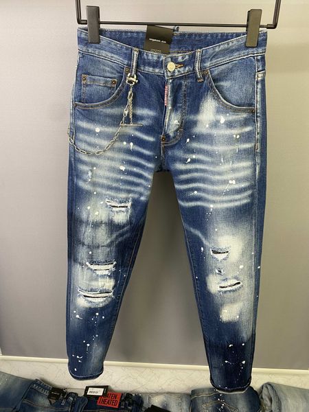dsquad2 jeans men's luxury designer denim jeans perforated pants dsquare jeans casual fashion trendy pants dsquad2 men's clothing, Blue
dsquad2 jeans men's luxury designer denim jeans perforated pants dsquare jeans casual fashion trendy pants dsquad2 men's clothing, Blue