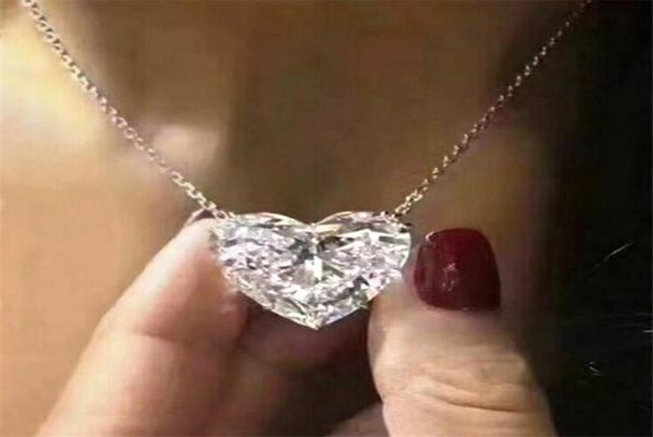 choucong brand simple fashion jewelry solitaire real 925 sterling silver large diamond heart pendant white z gemstones handmad8483138
choucong brand simple fashion jewelry solitaire real 925 sterling silver large diamond heart pendant white z gemstones handmad8483138