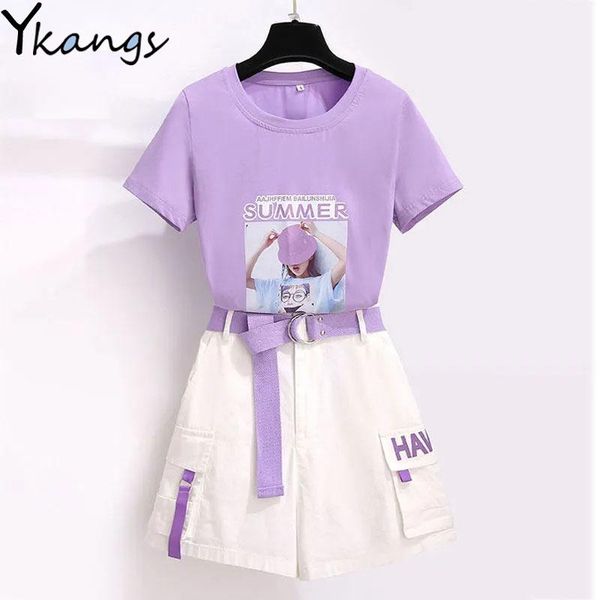 dress with belt tracksuits women's fashion suits shorts 2021 tshirt shorts high waist sets summer outfits casual sports suit female, White
dress with belt tracksuits women's fashion suits shorts 2021 tshirt shorts high waist sets summer outfits casual sports suit female, White
