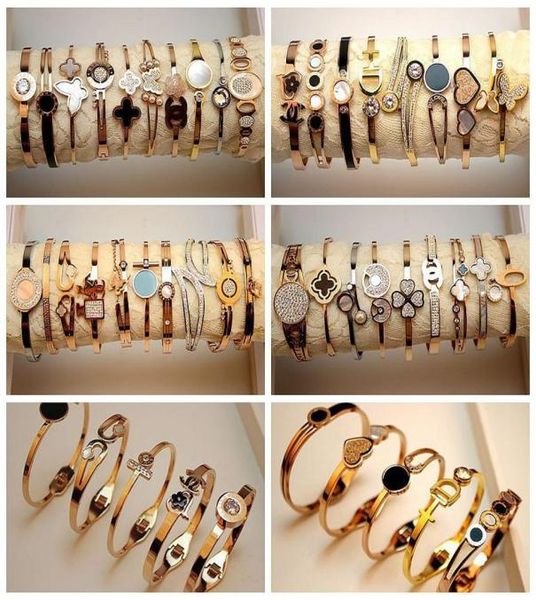 10pcslot classic design fashion titanium steel woman bangle stainless steel bracelet for woman love gold jewelry mixed styles6041512, Golden;silver
10pcslot classic design fashion titanium steel woman bangle stainless steel bracelet for woman love gold jewelry mixed styles6041512, Golden;silver