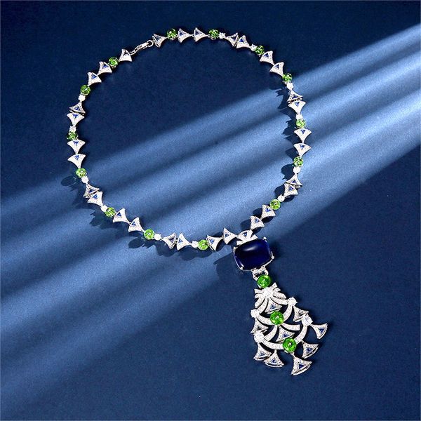 designer collection clavicle necklace women lady inlay full diamond synthetic sapphire tassels pendant plated gold color green blue beads di, Silver
designer collection clavicle necklace women lady inlay full diamond synthetic sapphire tassels pendant plated gold color green blue beads di, Silver