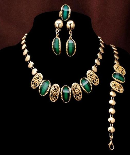 fashion new women039s 18k gold filled green peridot necklace bracelet earring ring weddingbride jewelry set gift5178860, Black
fashion new women039s 18k gold filled green peridot necklace bracelet earring ring weddingbride jewelry set gift5178860, Black
