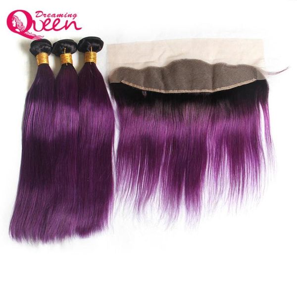 t1b purple color straight ombre brazilian virgin human hair extensions 3 bundles with 13x4 ear to ear lace frontal closure preplu3006924, Black;brown
t1b purple color straight ombre brazilian virgin human hair extensions 3 bundles with 13x4 ear to ear lace frontal closure preplu3006924, Black;brown