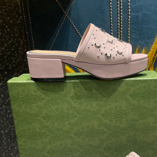 pink designer sandals 4.5cm chunky heel slippers fashion silver buckle decoration womens shoe 35-42 with box platform heel shoes 8.5cm high, Black
pink designer sandals 4.5cm chunky heel slippers fashion silver buckle decoration womens shoe 35-42 with box platform heel shoes 8.5cm high, Black