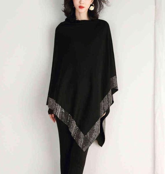 zjzll 2021 new autumn fashion winter diamonds knit wool shawl cloak loose plus size solid woman poncho cape pullover sweater h11239291226, Blue;gray
zjzll 2021 new autumn fashion winter diamonds knit wool shawl cloak loose plus size solid woman poncho cape pullover sweater h11239291226, Blue;gray