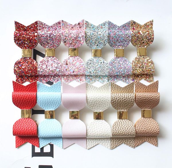 24pcs double hair bow prince kids girl hairpins faux glitter felt litchi stria baby pu leather hair grip stripe gold clip barrette3340952, Slivery;white
24pcs double hair bow prince kids girl hairpins faux glitter felt litchi stria baby pu leather hair grip stripe gold clip barrette3340952, Slivery;white