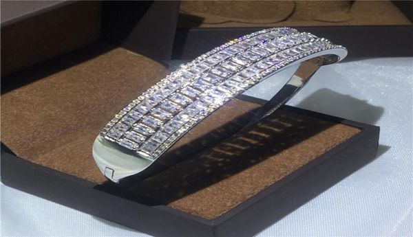 vecalon luxury bracelet princess cut 5a zircon cz white gold filled wedding bangle for women bridal accessaries jewelry1824988, Golden;silver
vecalon luxury bracelet princess cut 5a zircon cz white gold filled wedding bangle for women bridal accessaries jewelry1824988, Golden;silver