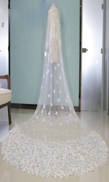 long ivory white bridal veils 3d floral butterfly lace two layers luxury cathedral length 3m brides wedding veil with comb 100 re2563610, Black
long ivory white bridal veils 3d floral butterfly lace two layers luxury cathedral length 3m brides wedding veil with comb 100 re2563610, Black