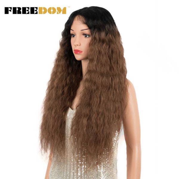 women synthetic lace wigs kinky curly long brown t part synthetic lace wigs for black women heat resistant cosplay wig 230524, Black;brown
women synthetic lace wigs kinky curly long brown t part synthetic lace wigs for black women heat resistant cosplay wig 230524, Black;brown