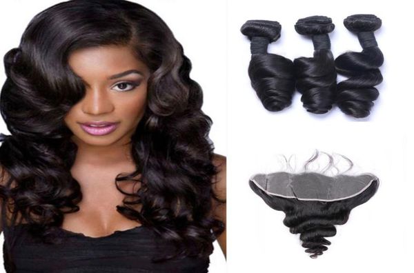 brazilian loose wave human hair weaves 3 bundles with 13x4 lace frontal ear to ear full head natural color can be dyed human hair2353740, Black
brazilian loose wave human hair weaves 3 bundles with 13x4 lace frontal ear to ear full head natural color can be dyed human hair2353740, Black
