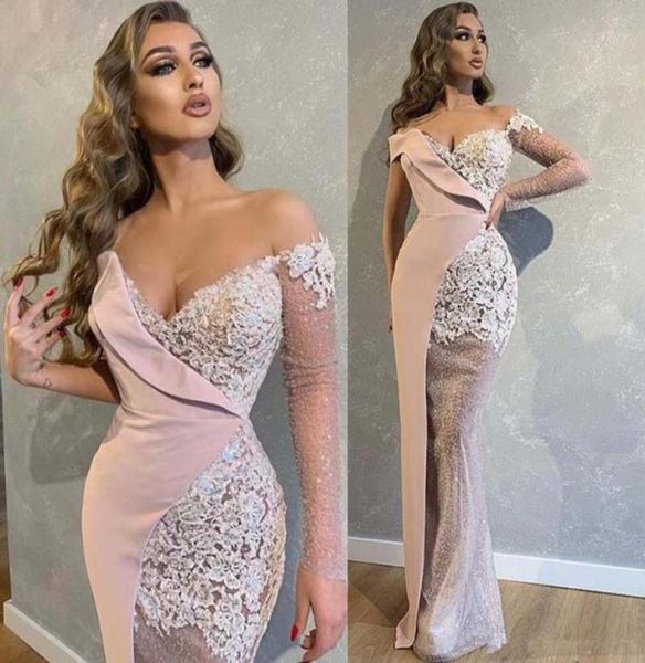 dubai arabic light pink long sleeves mermaid evening dresses off shoulder illusion lace appliques prom dress ruched formal dress p2832852, Black
dubai arabic light pink long sleeves mermaid evening dresses off shoulder illusion lace appliques prom dress ruched formal dress p2832852, Black