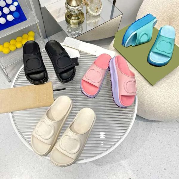 designer slippers women platform slipper classics rubber slides solid color flip flops non slip sandals thick bottom flat shoes nhu, Black
designer slippers women platform slipper classics rubber slides solid color flip flops non slip sandals thick bottom flat shoes nhu, Black