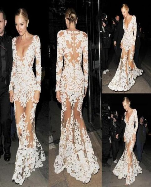 zuhair murad mermaid prom dresses appliques sheer deep v neck illusion long sleeve prom red carpet dresses evening w6300140, Black
zuhair murad mermaid prom dresses appliques sheer deep v neck illusion long sleeve prom red carpet dresses evening w6300140, Black