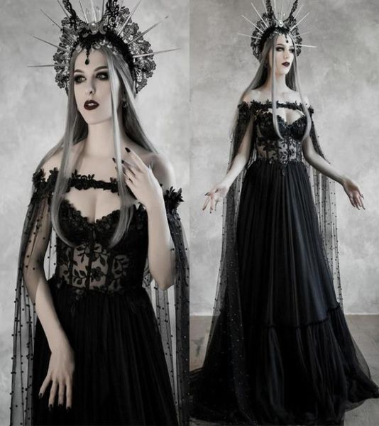dark fairytale gothic black wedding dress with cupped corset bodice fantasy a line bridal gowns medieval vampire halloween wedding3569600, White
dark fairytale gothic black wedding dress with cupped corset bodice fantasy a line bridal gowns medieval vampire halloween wedding3569600, White